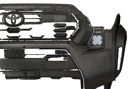 +2024 Tacoma Led vent cover (ASA Matte Black) + Squadron Sport 2.0 Black LED Auxiliary Light Pod Pair