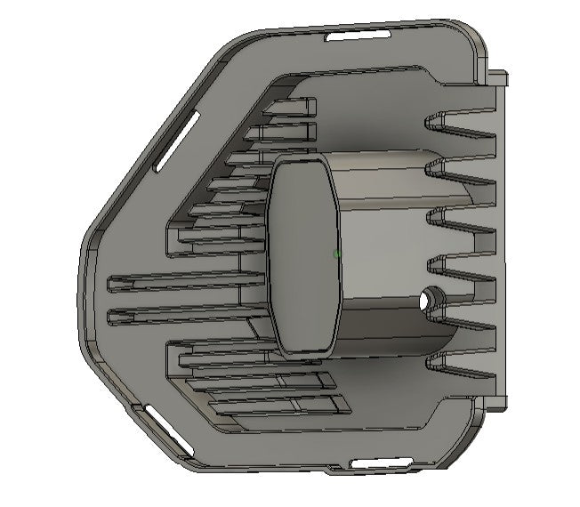 2019-2022 GMC Sierra 1500 Led vent cover (ASA Matte Black) + Baja Designs Squadron PRO 2.0
