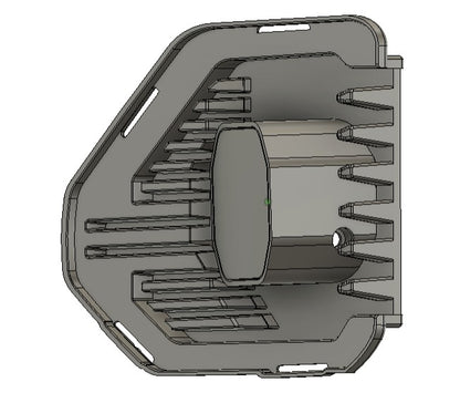 2019-2022 GMC Sierra 1500 Led vent cover (ASA Matte Black) + Baja Designs Squadron PRO 2.0