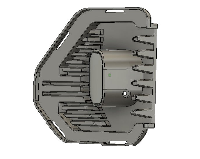 2019-2022 GMC Sierra 1500 vent cover (ASA Matte Black) + Squadron SAE LED Auxiliary Light Pod Pair