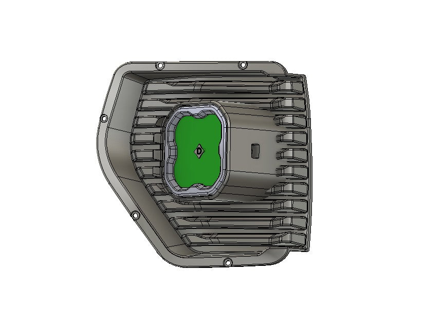 2019-2022 GMC Sierra 1500 SLE DDSS3 Led vent cover (ASA Matte Black)