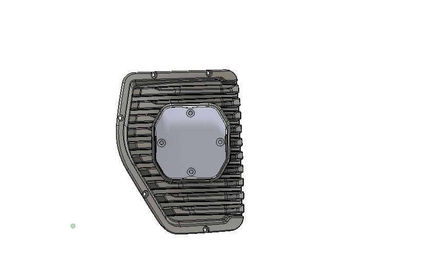 2019-2022 GMC Sierra 1500 SLE Led vent cover (ASA Matte Black) + Baja Designs Squadron PRO 2.0