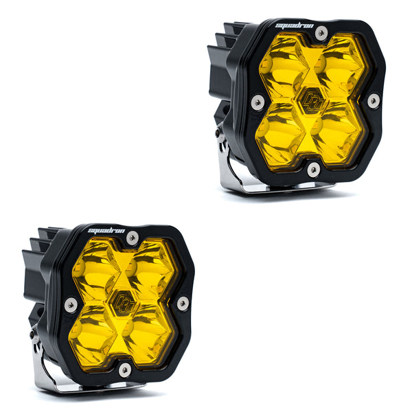 +2024 Tacoma Led vent cover (ASA Matte Black) + Squadron Sport 2.0 Black LED Auxiliary Light Pod Pair