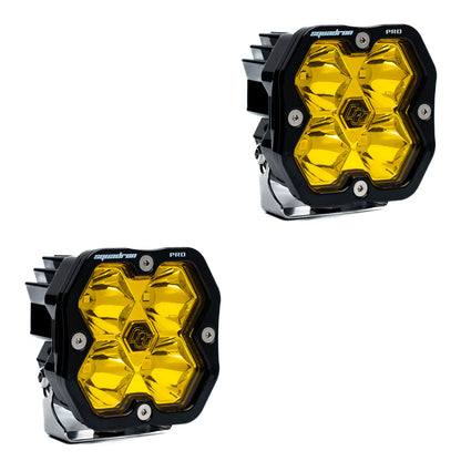 Par de luces auxiliares LED negras Squadron Pro