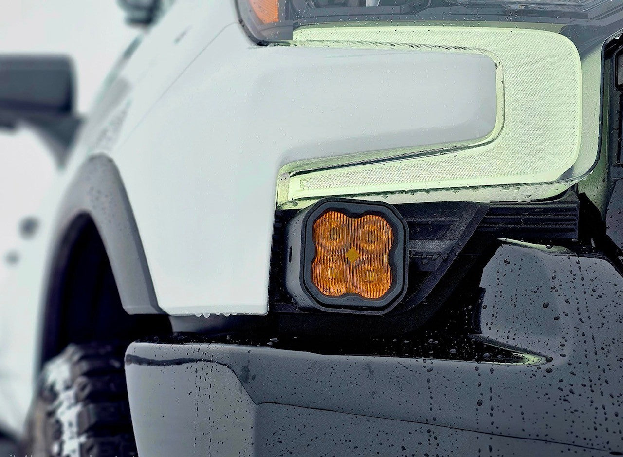 Cubierta de ventilación LED para Toyota Tundra 2022 (negro mate ASA) Baja Designs S1