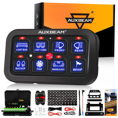 +2024 Tacoma/4Runner Switch panel mount (fit Auxbeam 8 Gang) + Single Series 8 Gang (BA80)
