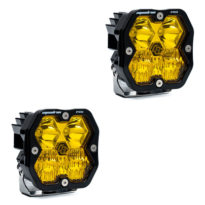 Par de luces auxiliares LED negras Squadron Pro
