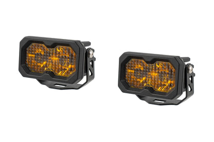 Cubierta de ventilación LED para Toyota Tundra 2022 (negro mate ASA) Baja Designs S1
