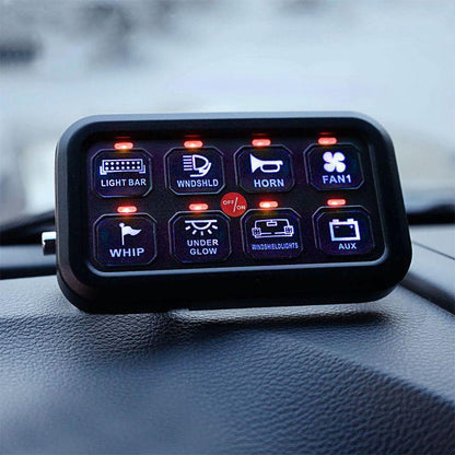+2024 Tacoma/4Runner Switch panel mount (fit Auxbeam 8 Gang) + Single Series 8 Gang (BA80)