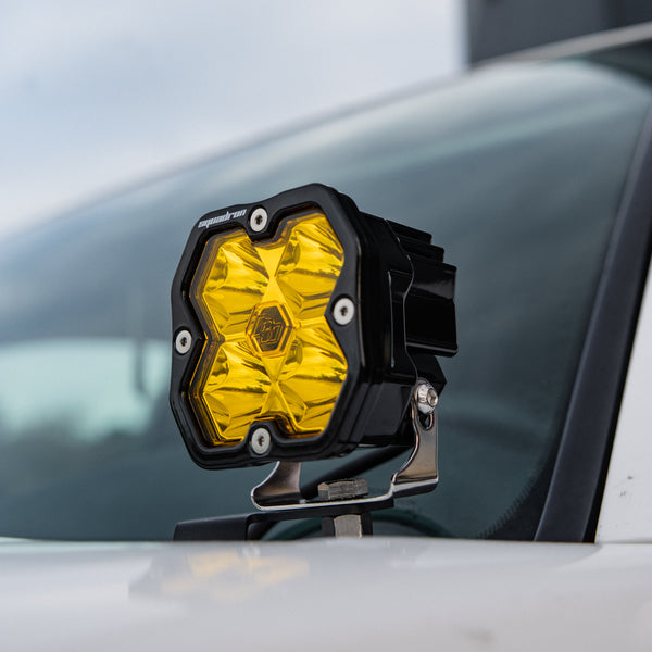 Par de luces auxiliares LED negras Squadron Pro