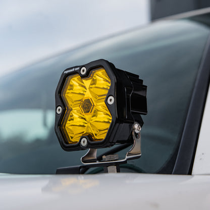 Par de luces auxiliares LED negras Squadron Pro