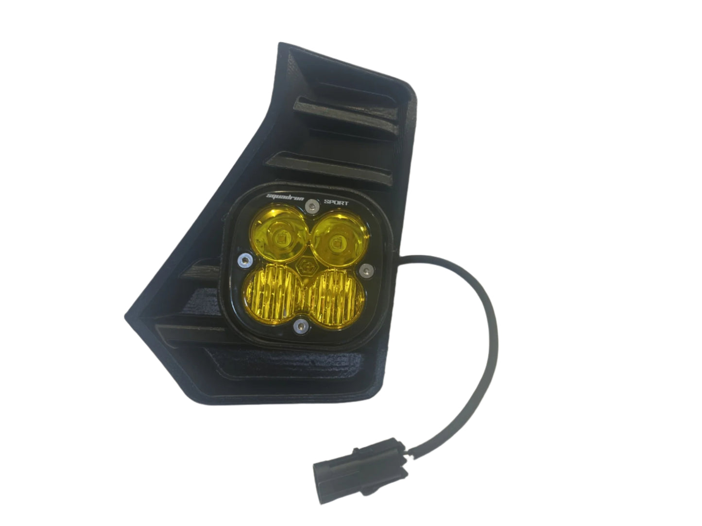 Cubierta de ventilación LED para Tacoma +2024 (negro mate ASA) + par de luces auxiliares LED Squadron Pro Black 