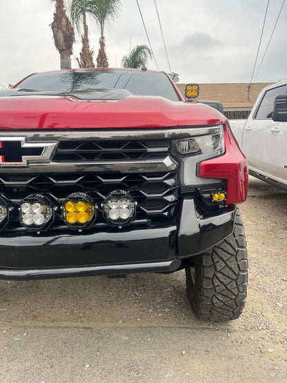 +2022 Silverado ZR2 Led vent cover (ASA Matte Black) Baja Designs S2