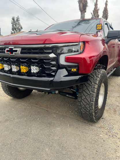 +2022 Silverado ZR2 Led vent cover (ASA Matte Black) Baja Designs S2
