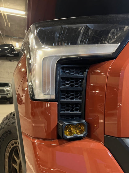 Cubierta de ventilación LED para Toyota Tundra 2022 (negro mate ASA) Baja Designs S1