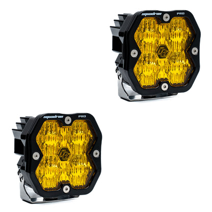 2019-2022 GMC Sierra 1500 Led vent cover (ASA Matte Black) + Baja Designs Squadron PRO 2.0